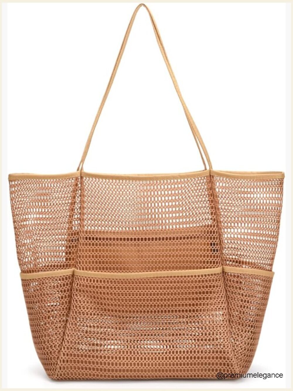 Large Mesh Beach Tote Bag for Women, Lightweight Travel & Pool Bag, Vacation